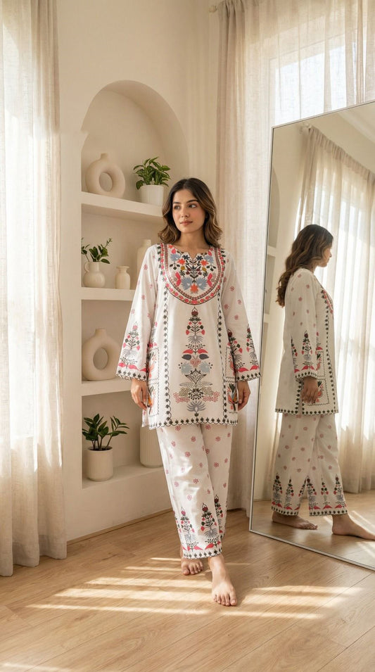 Premium White Co-Ord Set